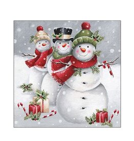 Serv. Table - Bonhomme de neige Smiling