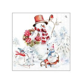 Serv. Table - Bonhomme neige Sportif