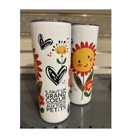Verre thermos - grand coeur enseigner tout petits
