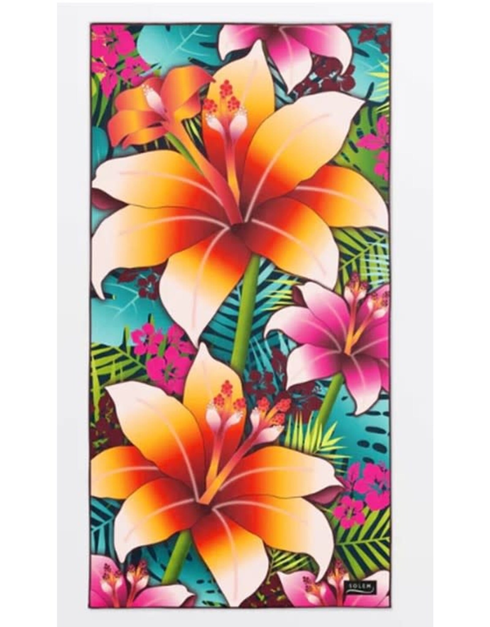 Solem Serviette XL - Fleurs Tahiti