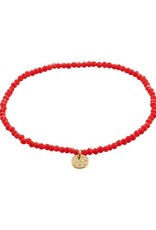 Pilgrim Bracelet élast. -Indie Rouge