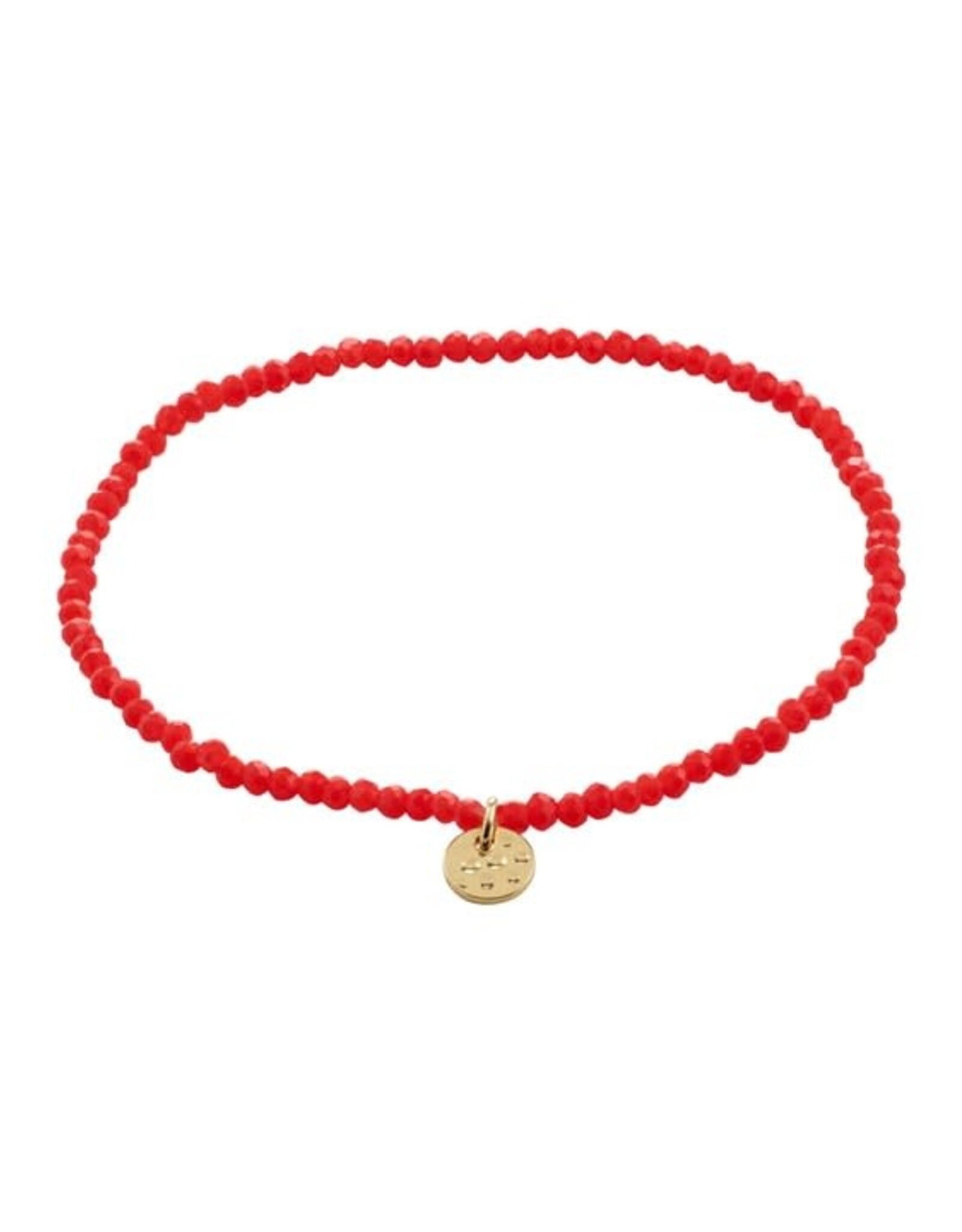 Pilgrim Bracelet élast. -Indie Rouge