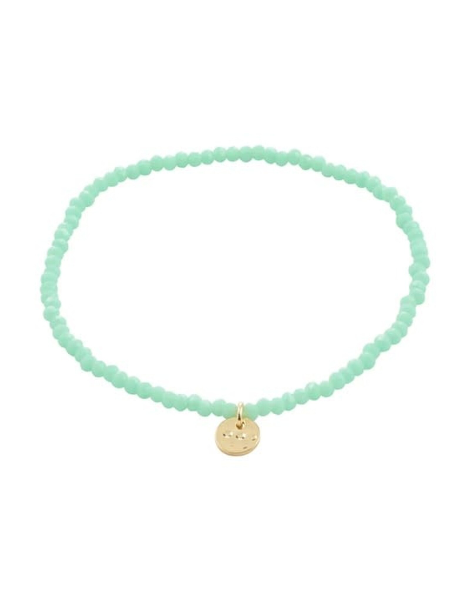 Pilgrim Bracelet élast. -Indie Vert menthe