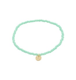 Pilgrim Bracelet élast. -Indie Vert menthe
