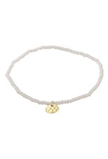 Pilgrim Bracelet élast. - Blanc