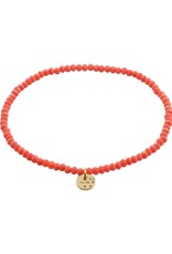 Pilgrim Bracelet élast. -Indie Rose - peche