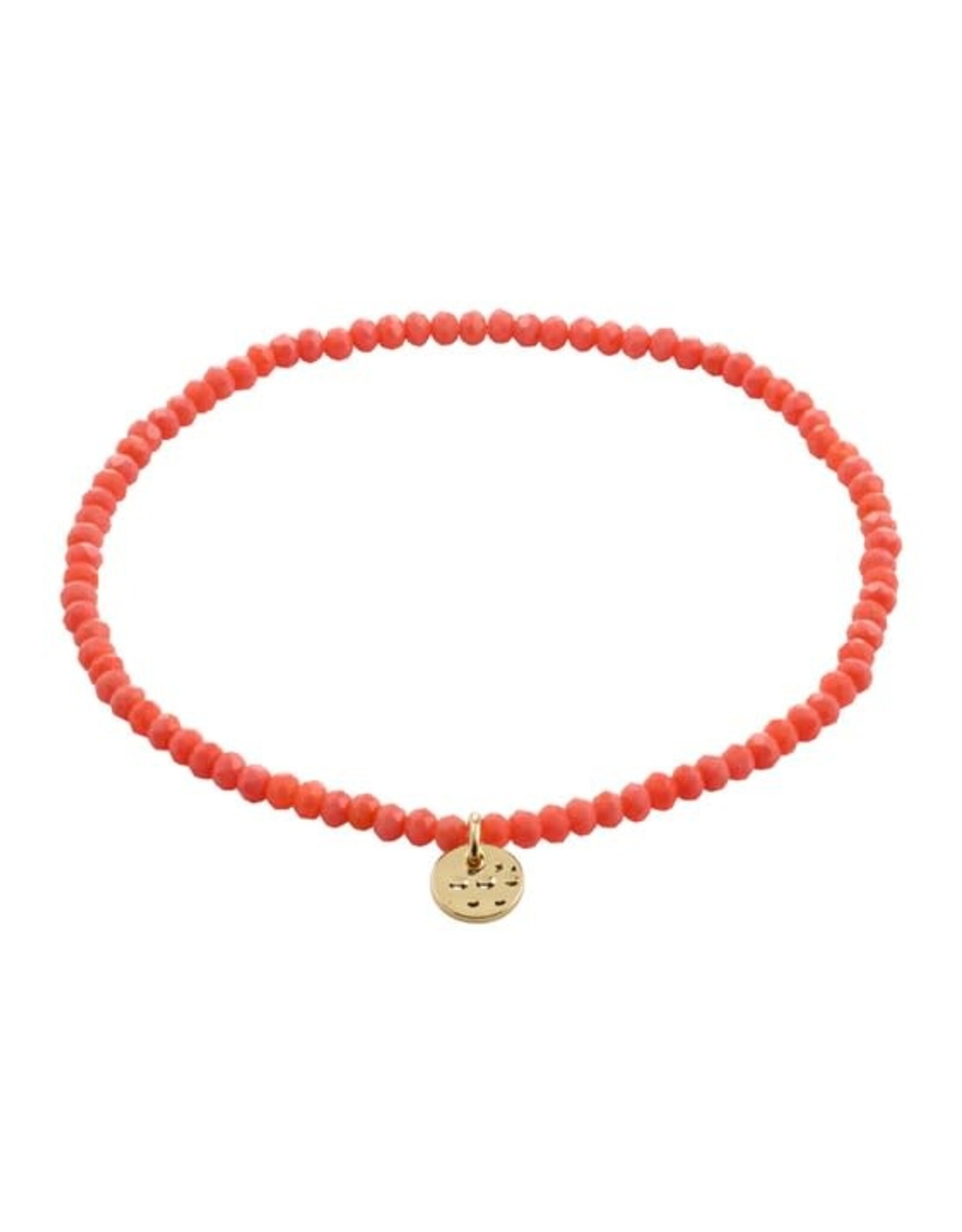 Pilgrim Bracelet élast. -Indie Rose - peche