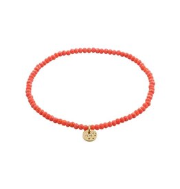 Pilgrim Bracelet élast. -Indie Rose - peche