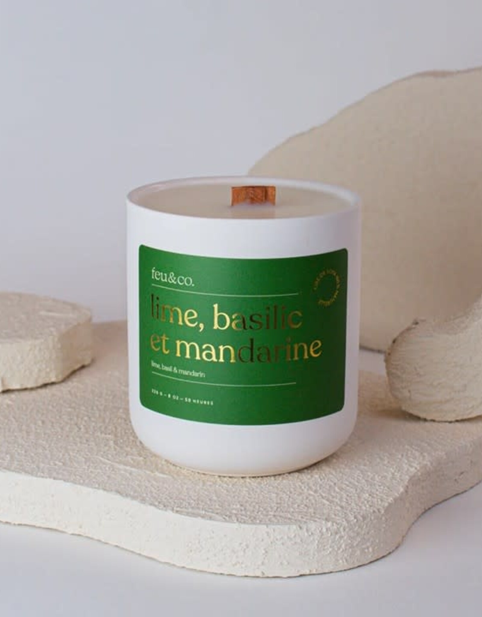 Feu & Co Bougie - Lime, basilic & Mandarine