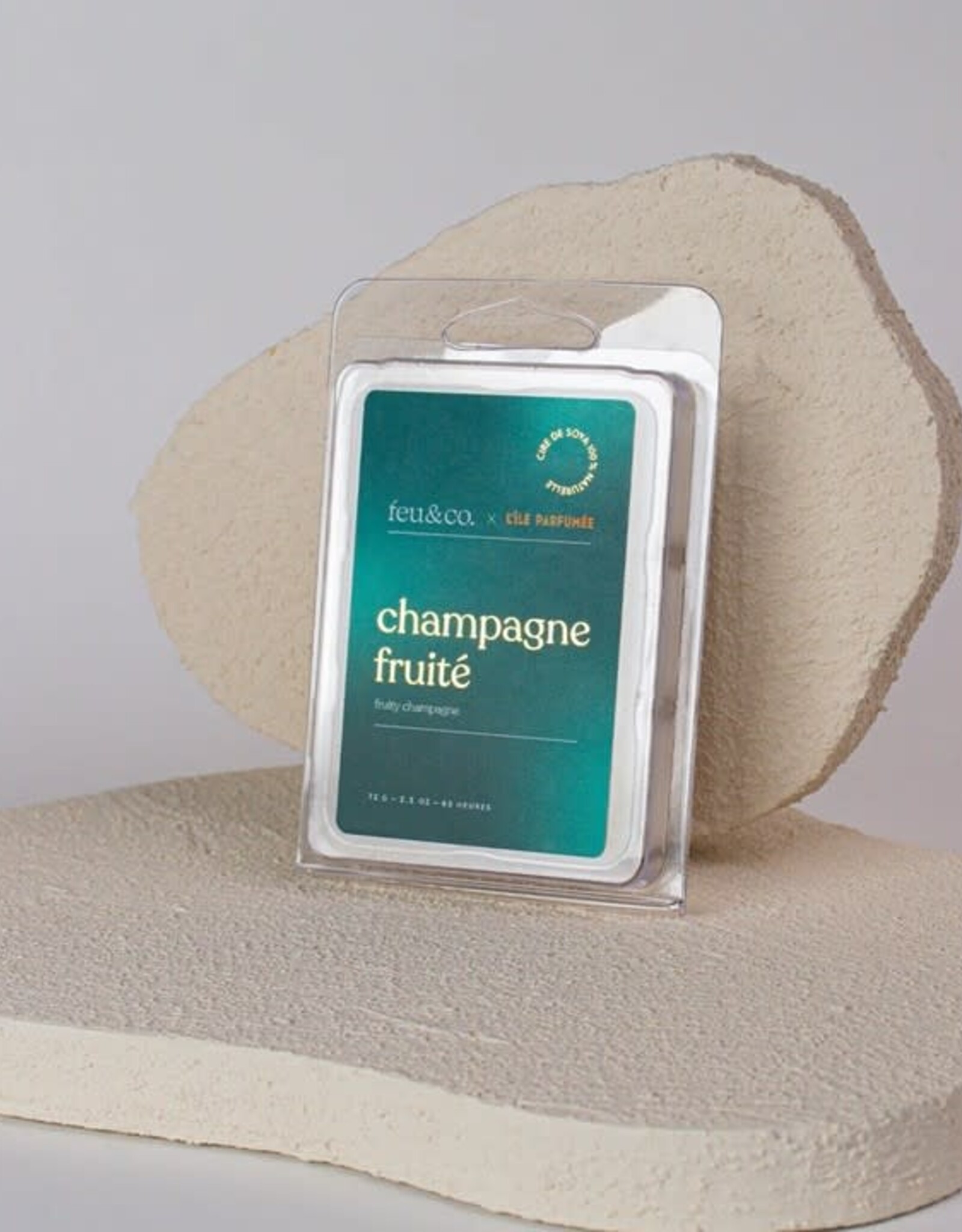 Feu & Co Cube de cire - Champagne Fruité