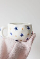 Moi D'Abord Tasse - Fleurs Bleues