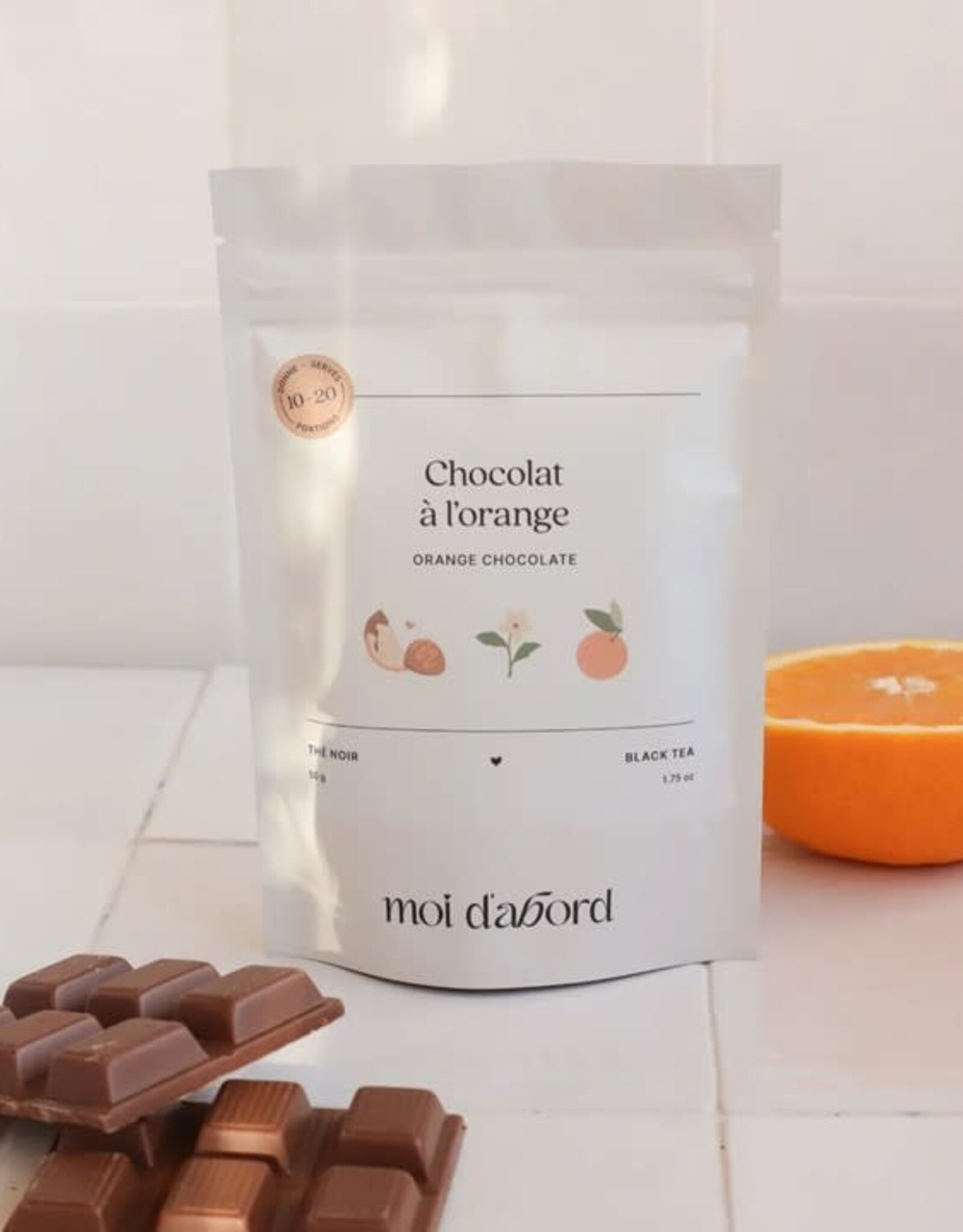 Moi D'Abord Thé noir - Chocolat à l'orange