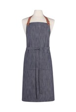 Tablier denim & cuir