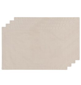 Ens.  4 napperons - Gris Dove