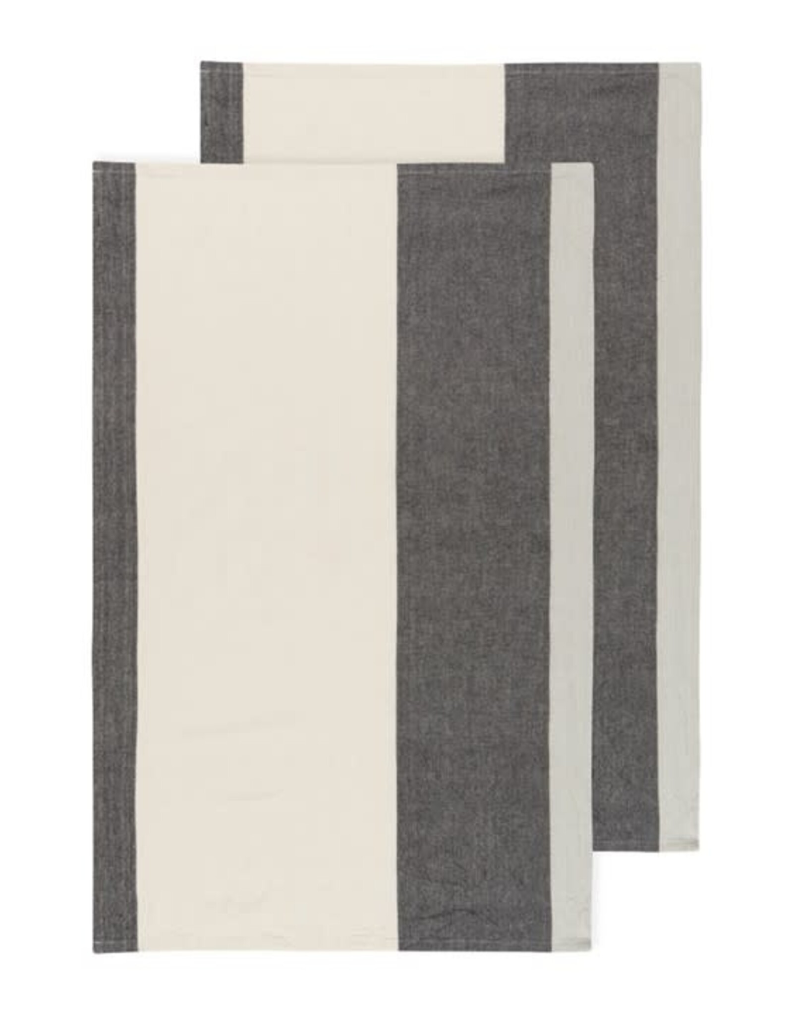 Ens 2 Linges vaisselle Éclipse - Charcoal