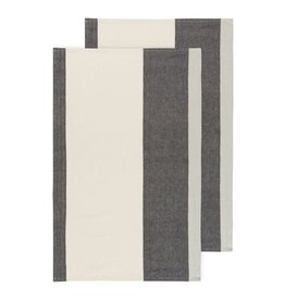Ens 2 Linges vaisselle Éclipse - Charcoal