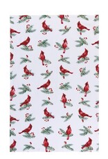 Linges à vaisselle Cardinal noel + branches