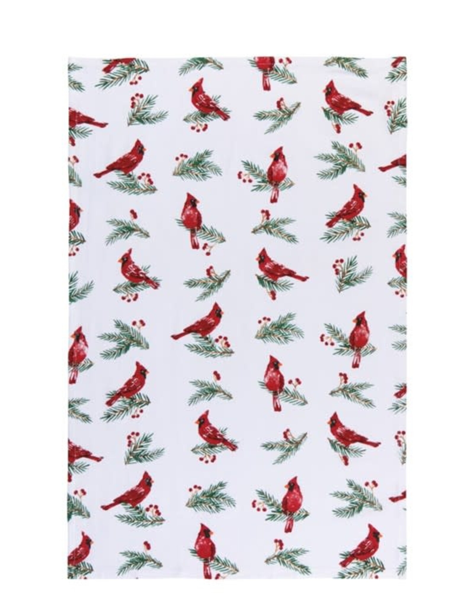Linges à vaisselle Cardinal noel + branches
