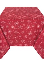 Nappe 60 x 120" - Flocons Rouge
