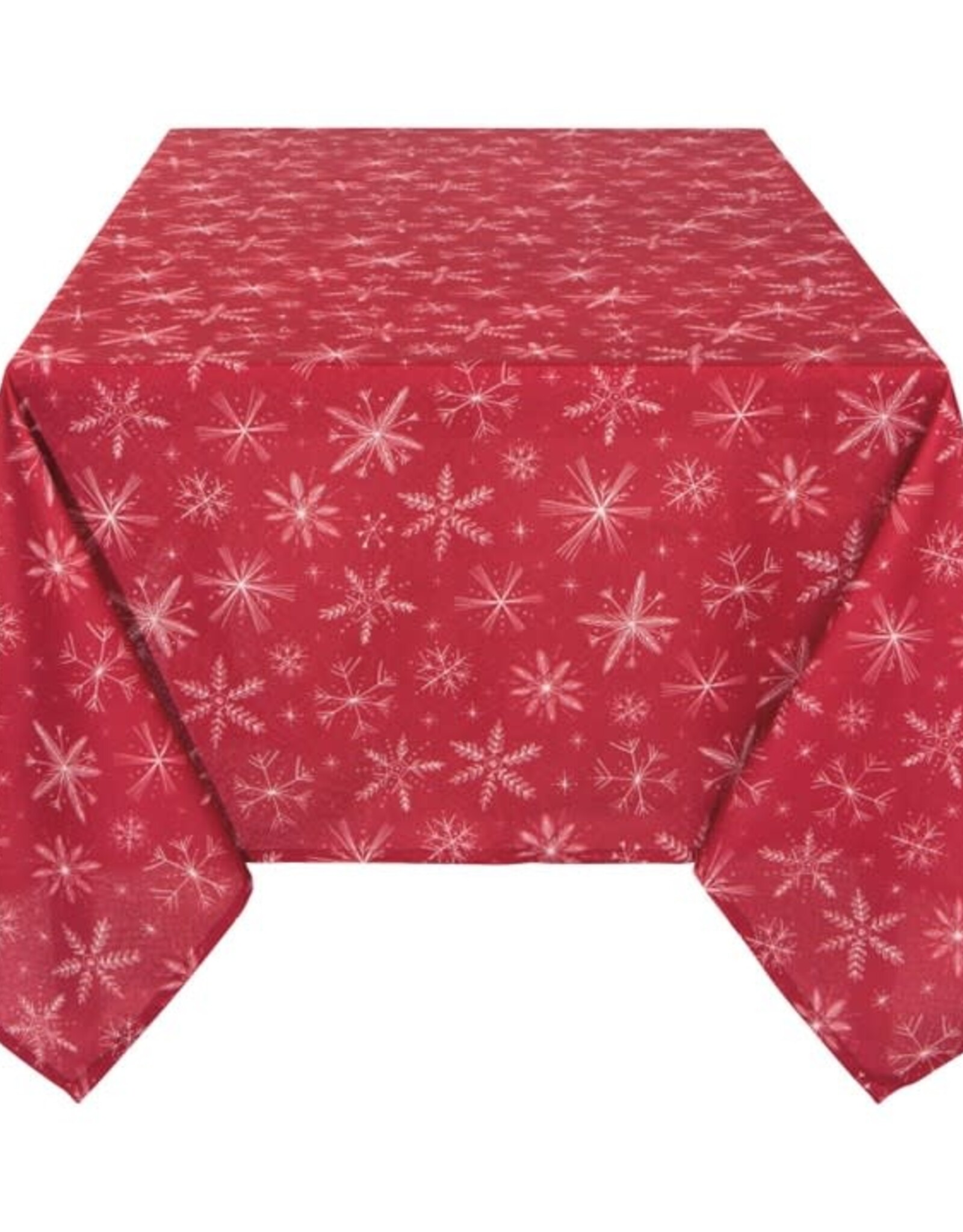 Nappe 60 x 120" - Flocons Rouge