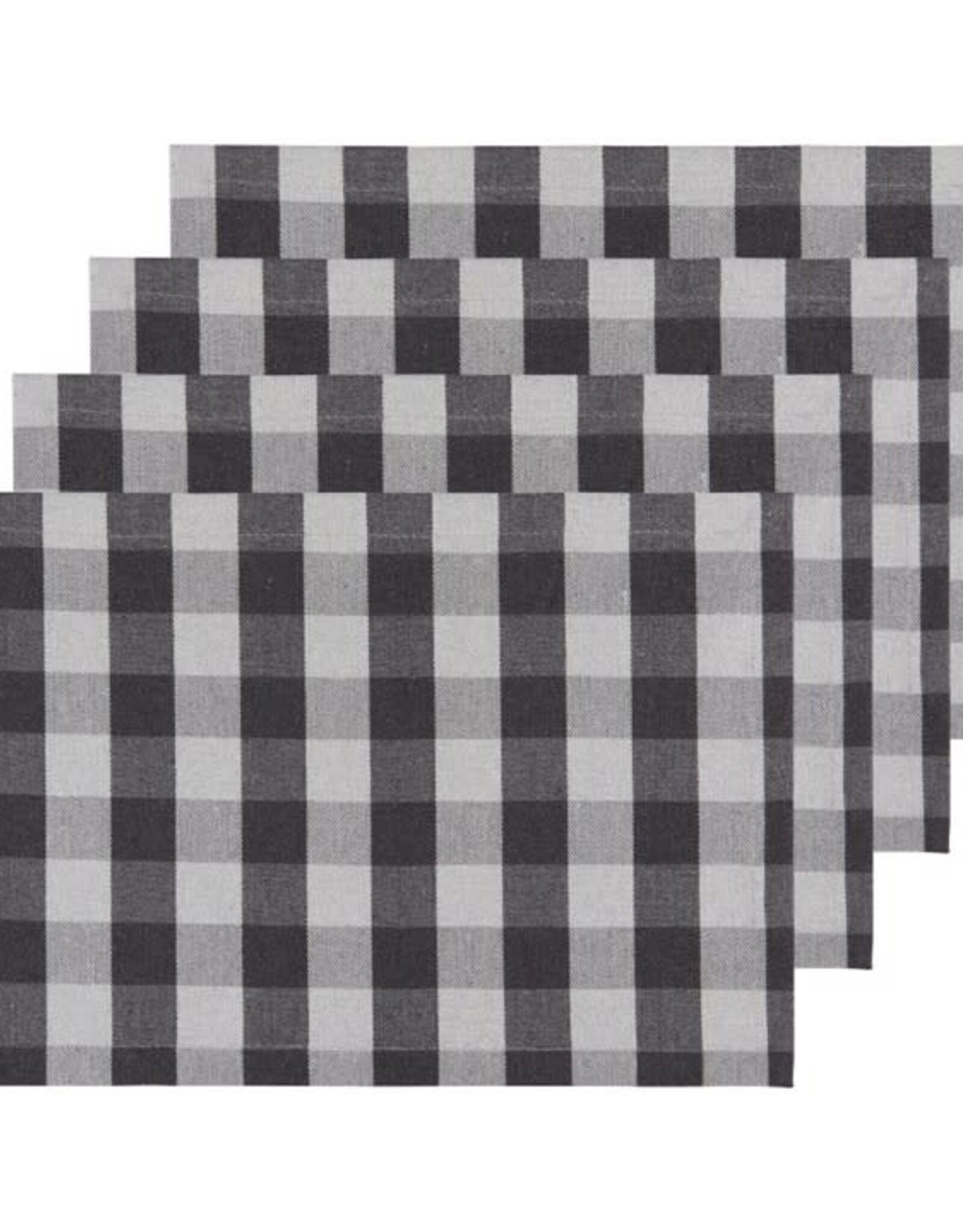 Ens. 4 Napperons Buffalo - Charcoal