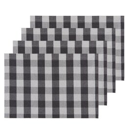 Ens. 4 Napperons Buffalo - Charcoal