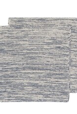 2 torchons en tricot - Marine