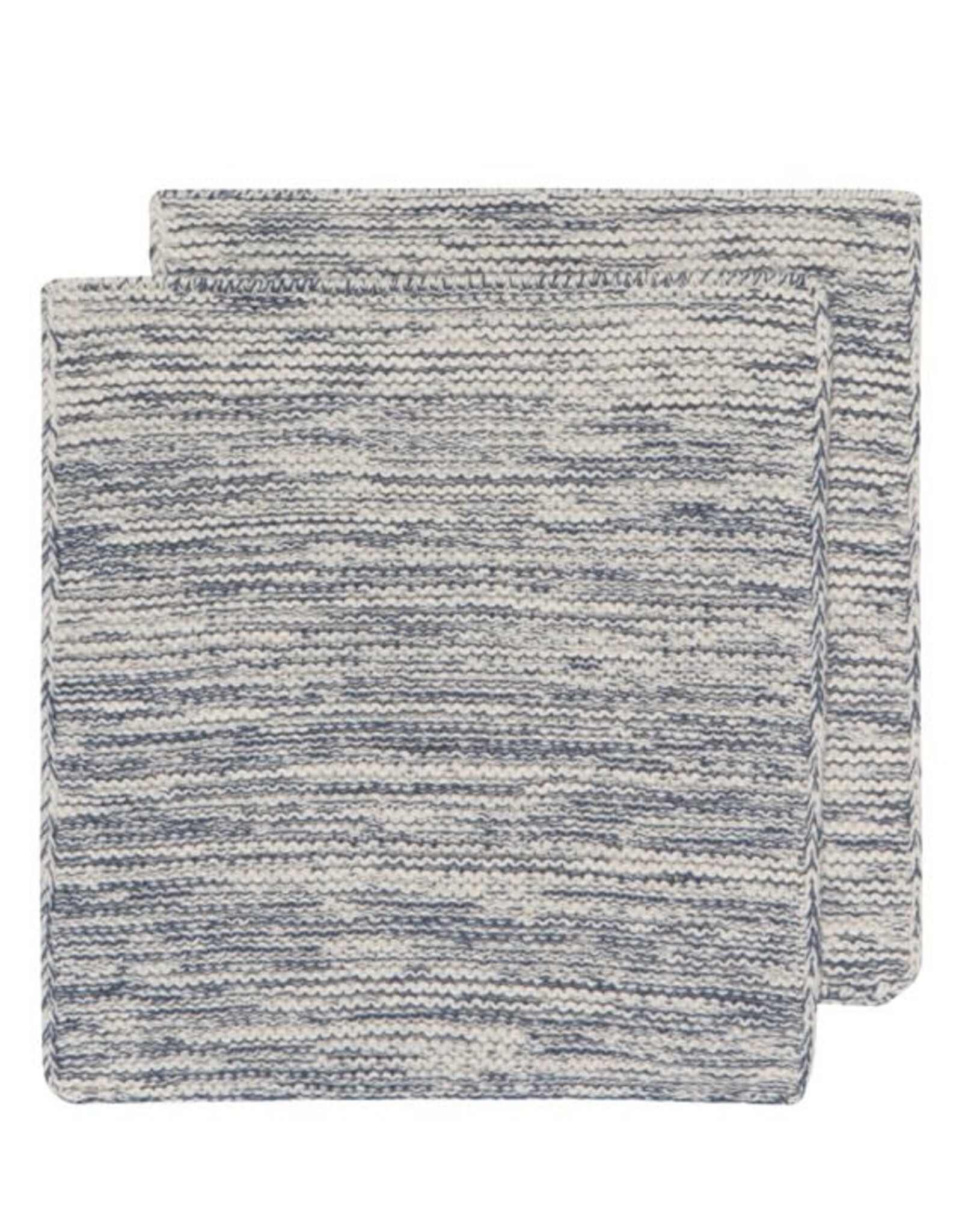 2 torchons en tricot - Marine