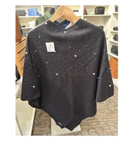 Fraas Poncho  noir + Perle