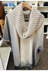 Fraas Châle Poncho  -Beige & gris Fraas Châle Poncho  -Beige & gris
