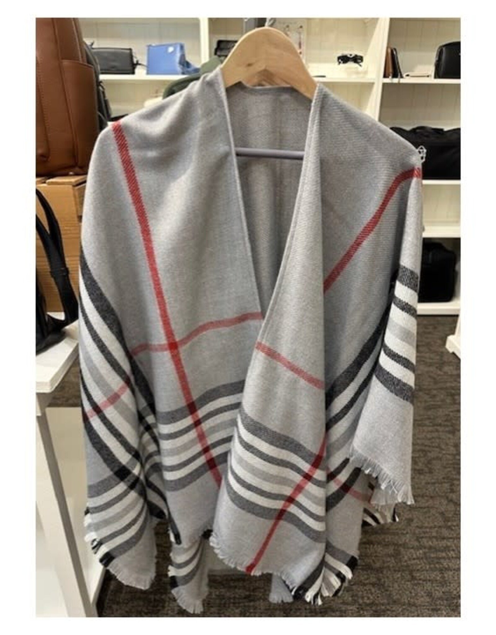 Fraas Châle plaid #149131 - Gris