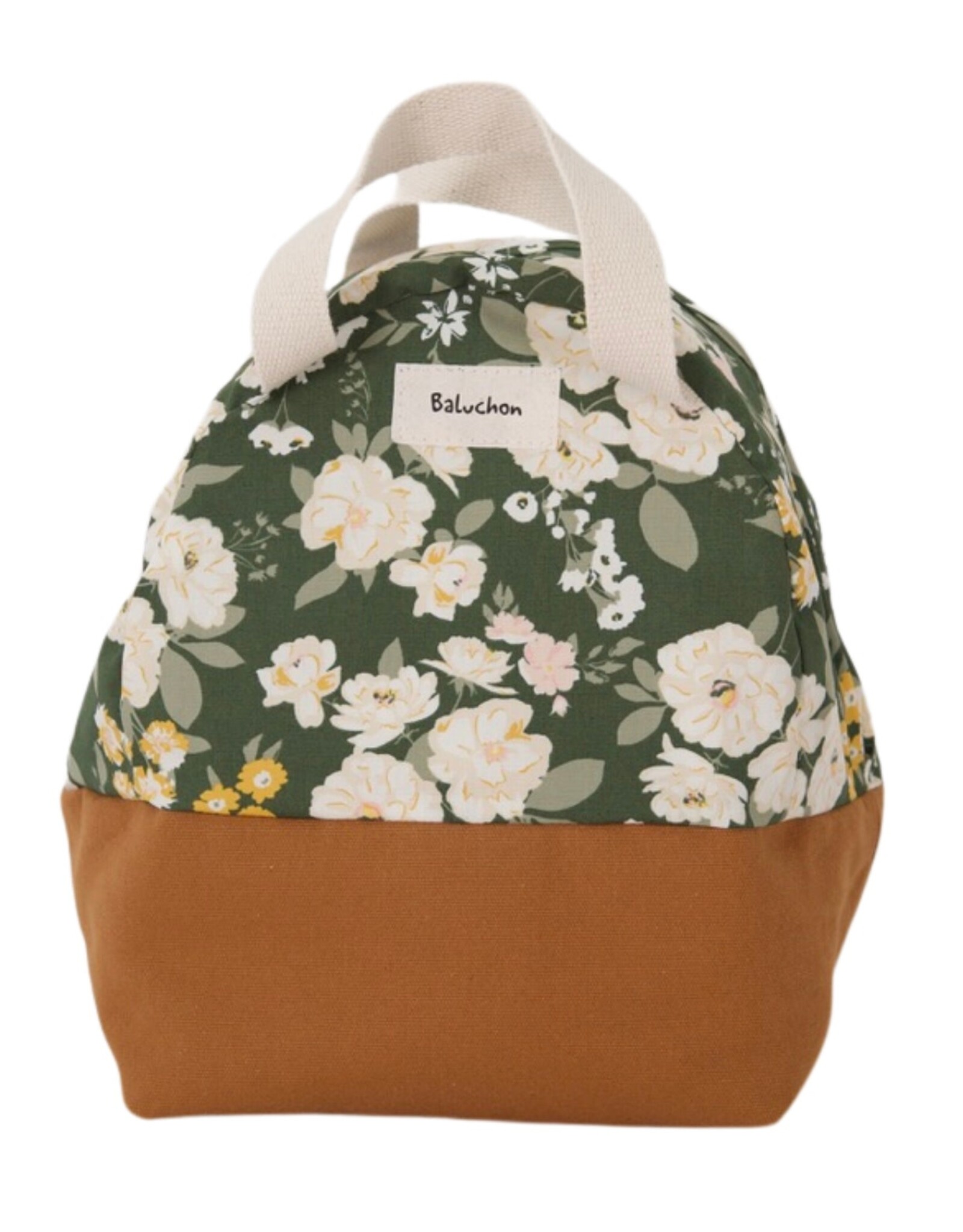 Baluchon Sac Lunch - Fleuri Kaki