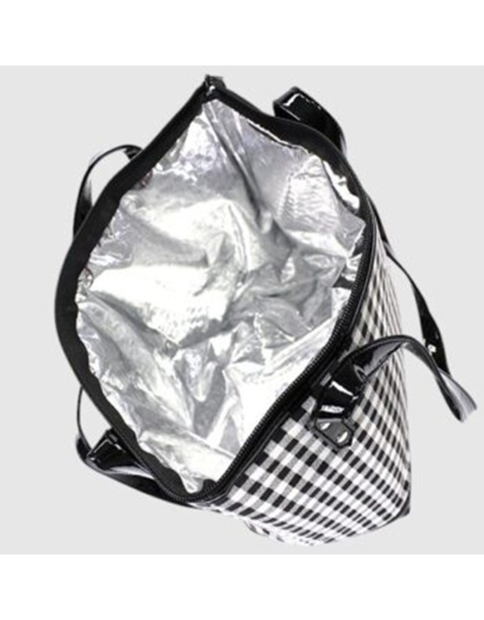 Sac à lunch 04- Carreaux noir- blanc