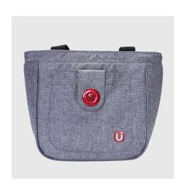 Sac à lunch bouton - Gris