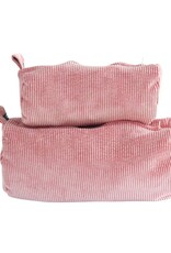 Baluchon Petit sac à cosmétique - corduroy Rose