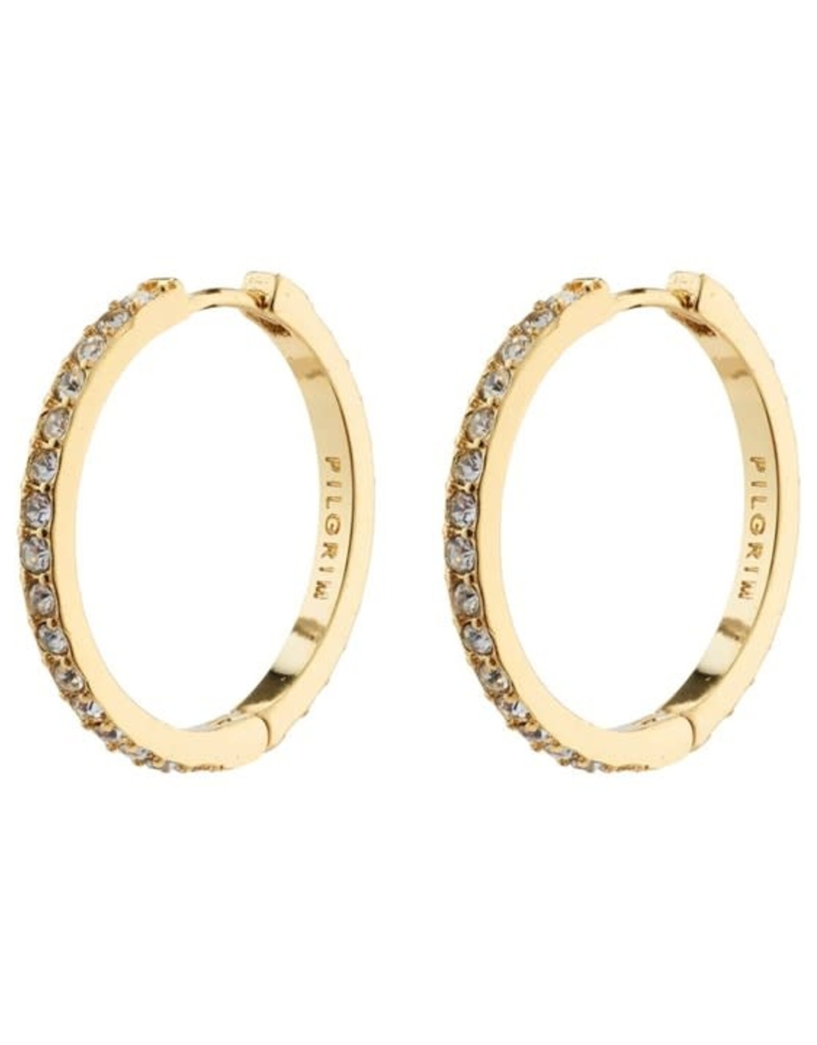 Pilgrim Anneaux EBNA cristal  Large - Or