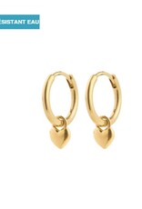 Pilgrim Anneaux coeur Alaia - Or