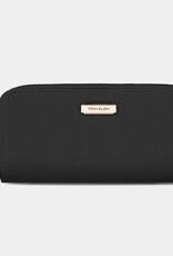 Portefeuille Zip noir