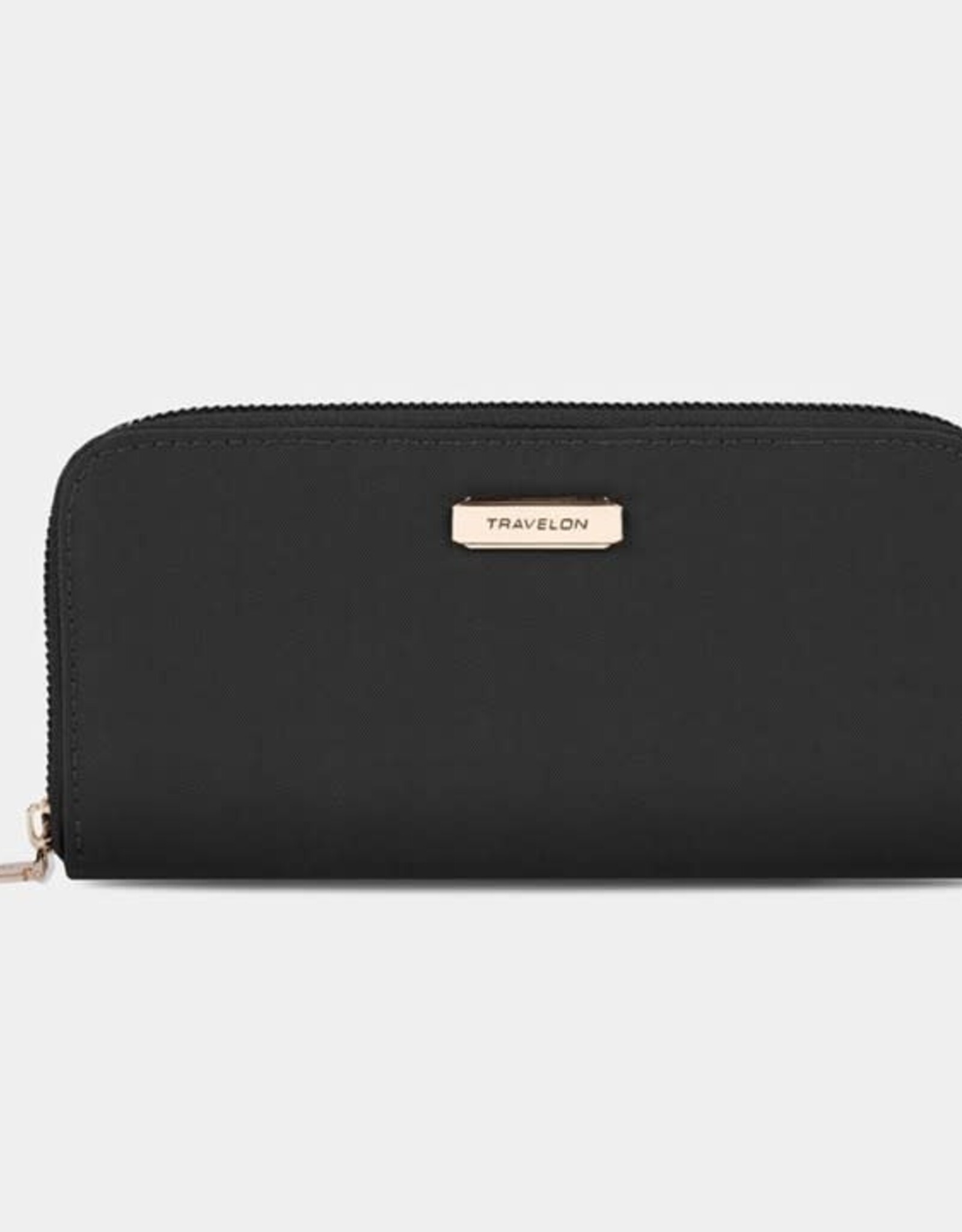 Portefeuille Zip noir