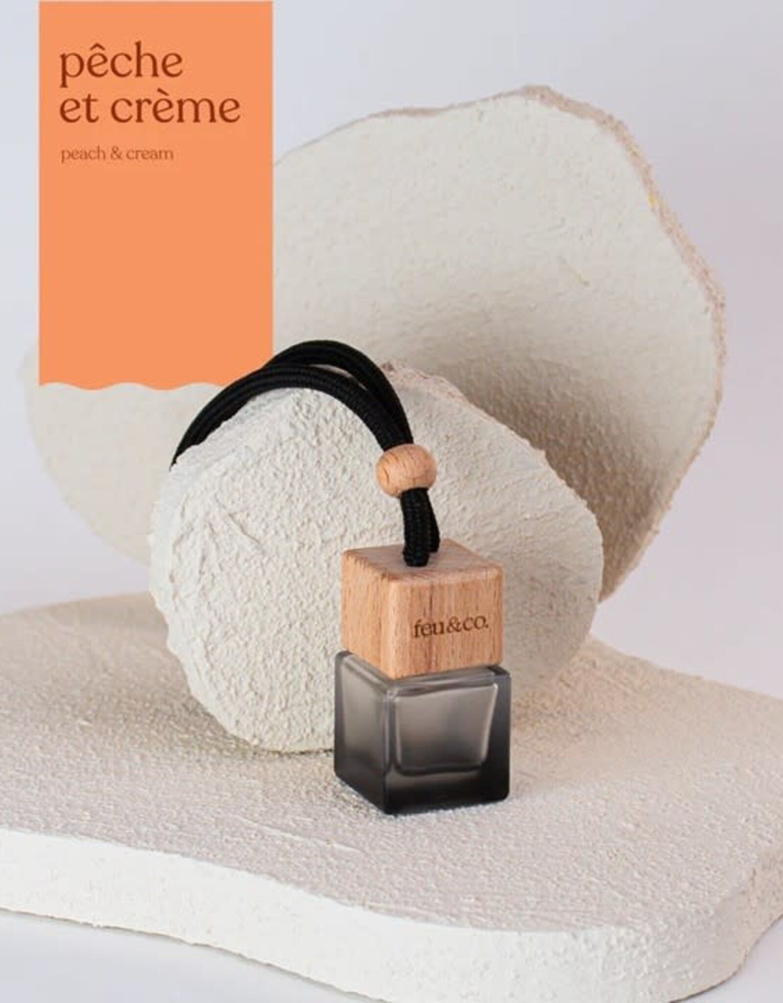 Feu & Co Diffuseur Auto Pêche & Crème
