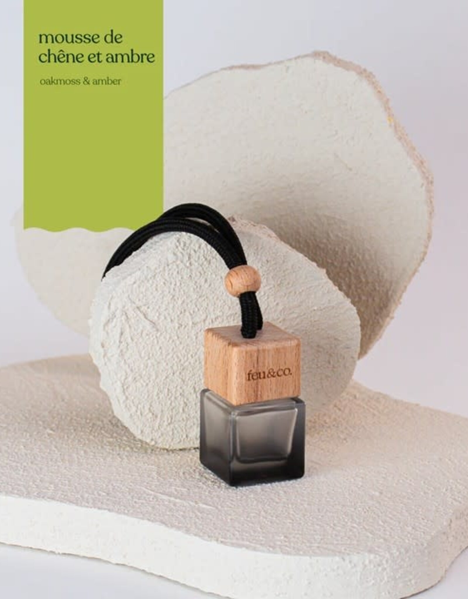 Feu & Co Diffuseur Auto Mousse de chêne & Ambre