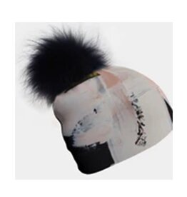 Tuque - Modern Quilt + pompon xs