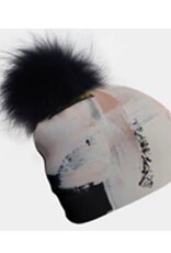 Tuque - Modern Quilt + pompon
