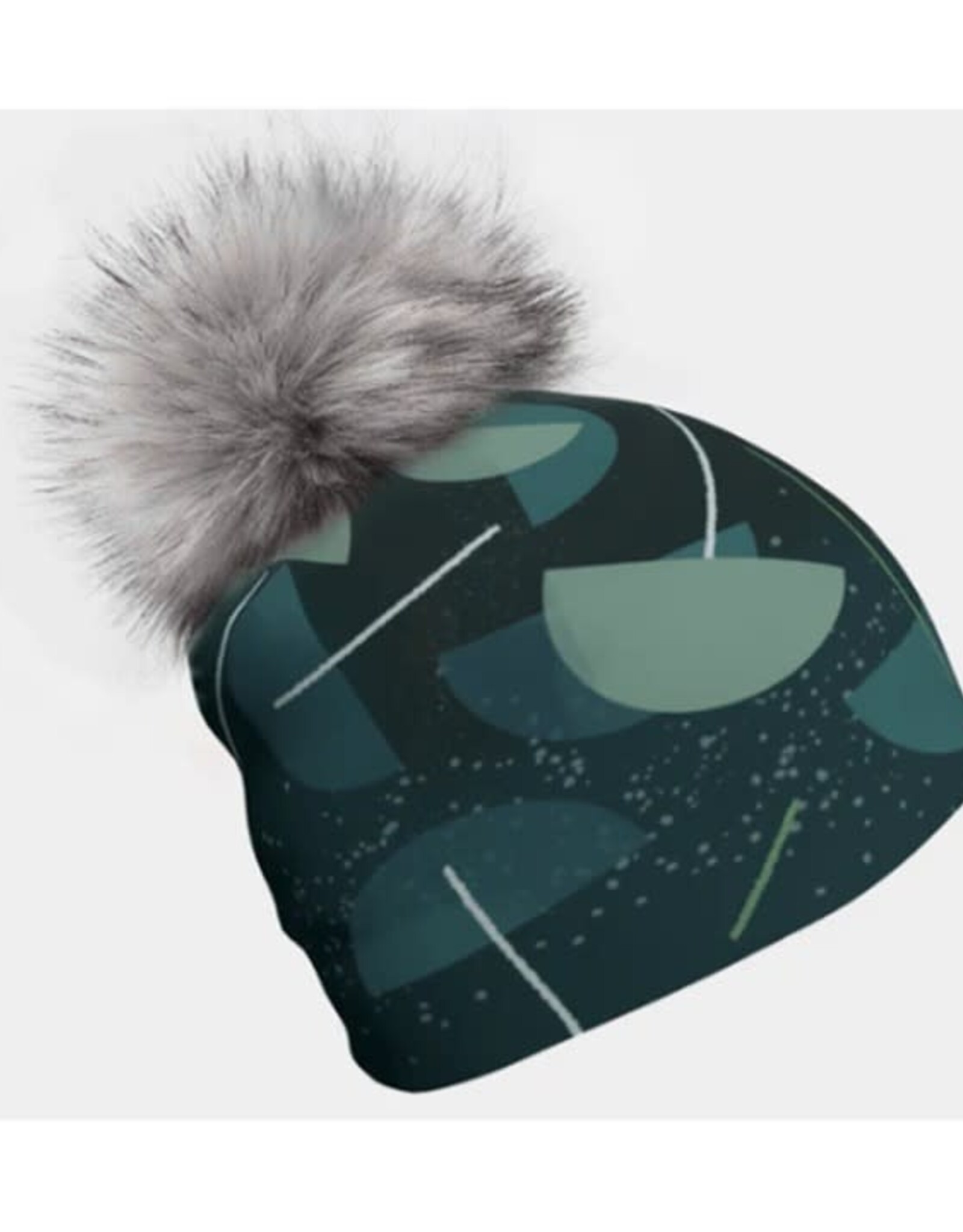 Tuque - Umbrella teal + pompon