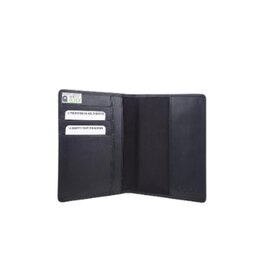 Étui passeport en cuir - Noir