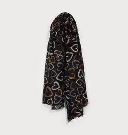 Caracol Foulard coeur # 6208 - Noir