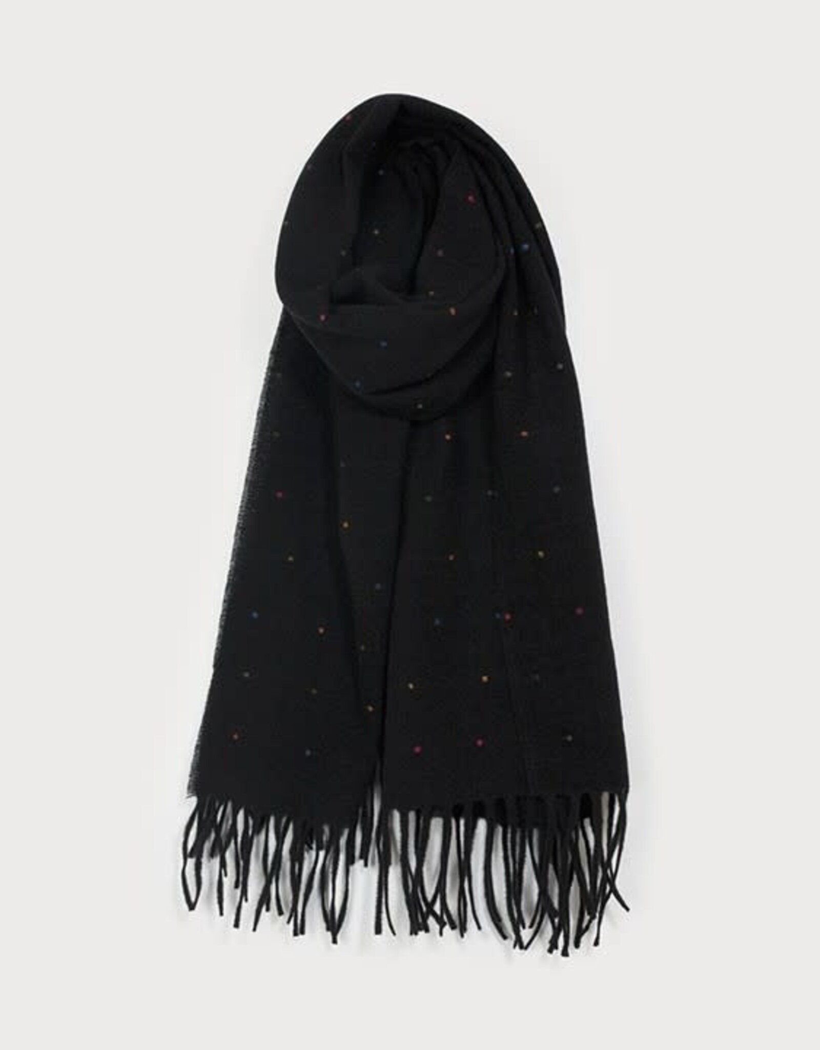 Caracol Foulard  #6209 Noir + Pois multi