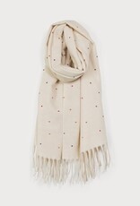 Caracol Foulard  #6209 Ivoire + Pois multi