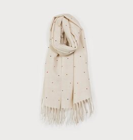 Caracol Foulard  #6209 Ivoire + Pois multi