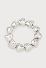 Caracol Bracelet élastique - Grand Coeurs Arg